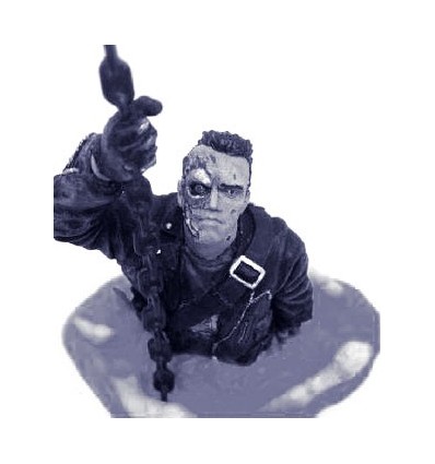 Terminator 2 - Trading Figurine Terminator T-800 - I'll be back - Noir et blanc