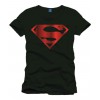 Superman - T-Shirt Superman Logo Rouge Métallisé