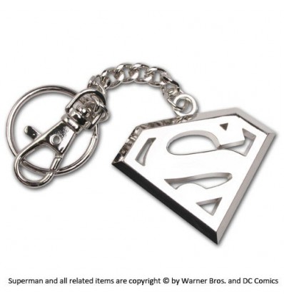DC Comics - Superman Stainless Steel Logo Keychain
