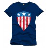Marvel - Captain America Navy T-shirt - Old Shield Logo