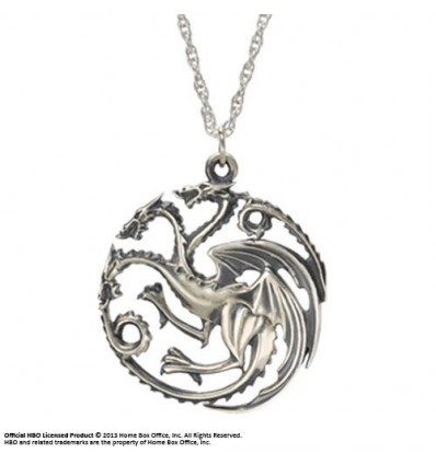 Game of Thrones - Targaryen Sigil (Sterling Silver) Necklace & Pendant