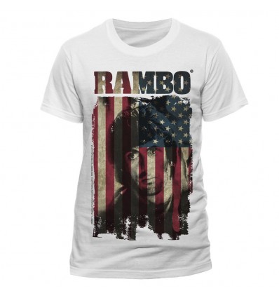 Rambo - T-Shirt Rambo Drapeau américain