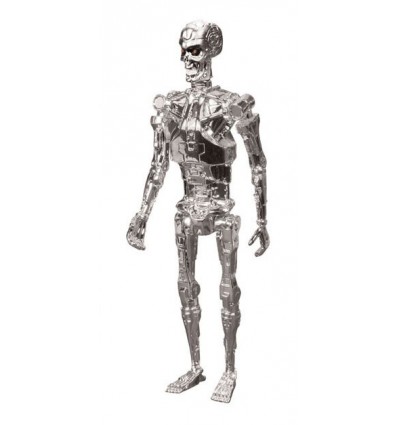 Terminator - Figurine ReAction T-800 Endoskeleton Chrome - 10 cm