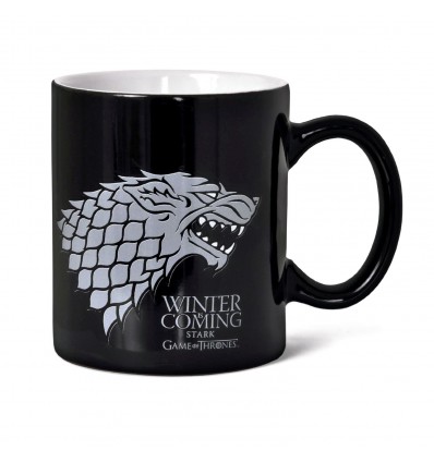 Game of Thrones - Stark Winter is Coming Black Ceramic Mug