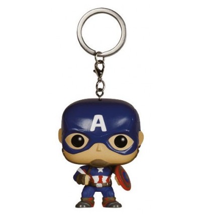 Avengers L'Ère d'Ultron - Porte-clés figurine POP Captain America - 4 cm
