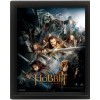 Le Hobbit: Un voyage inattendu - Poster effet 3D Encadré Montage - 26 x 20 cm