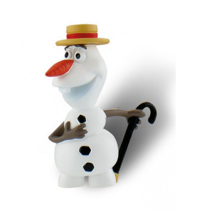 La Reine des neiges: Une fête givrée - Figurine Olaf avec chapeau - 5 cm