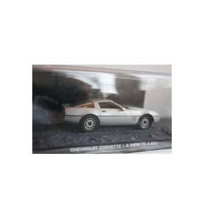 James Bond 007: Dangereusement vôtre - Réplique Métal Corvette Chevrolet - 1/43