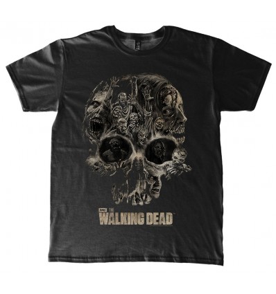 The Walking Dead - T-Shirt Tête de Mort