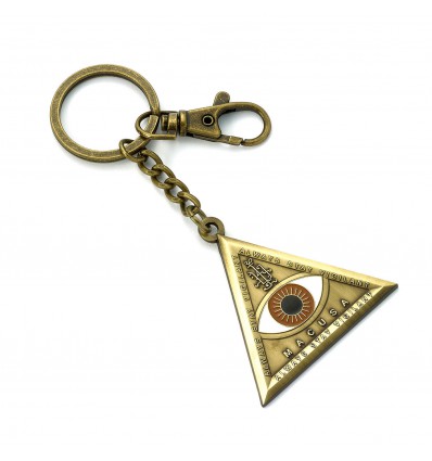 Fantastic Beasts - Triangle Eye Keychain (antique brass plated)