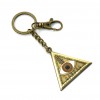 Fantastic Beasts - Triangle Eye Keychain (antique brass plated)