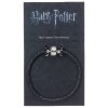 Harry Potter - Black Leather Slider Charm Bracelet (silver plated)